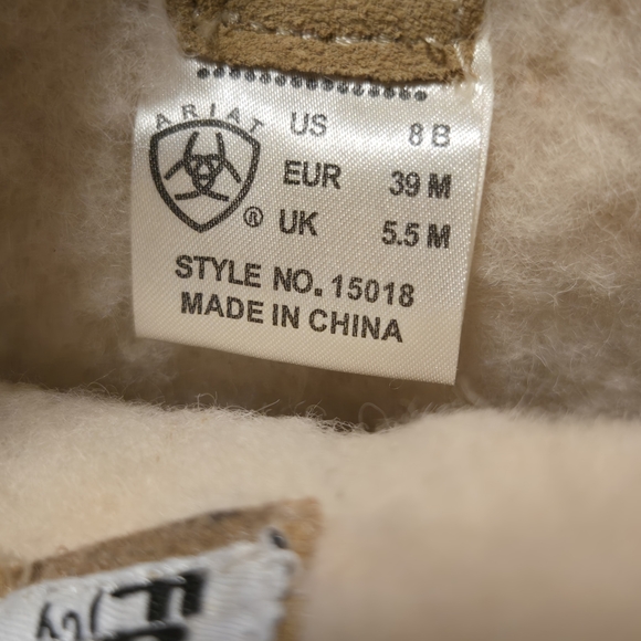 Ariat Tan Heeled Boots - Picture 3 of 11